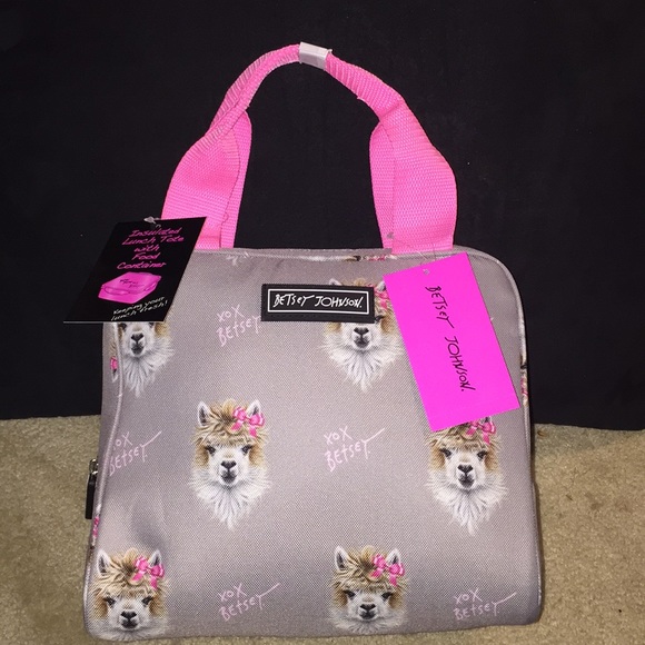 RARE Betsey Johnson Llama lunch tote - Picture 2 of 4